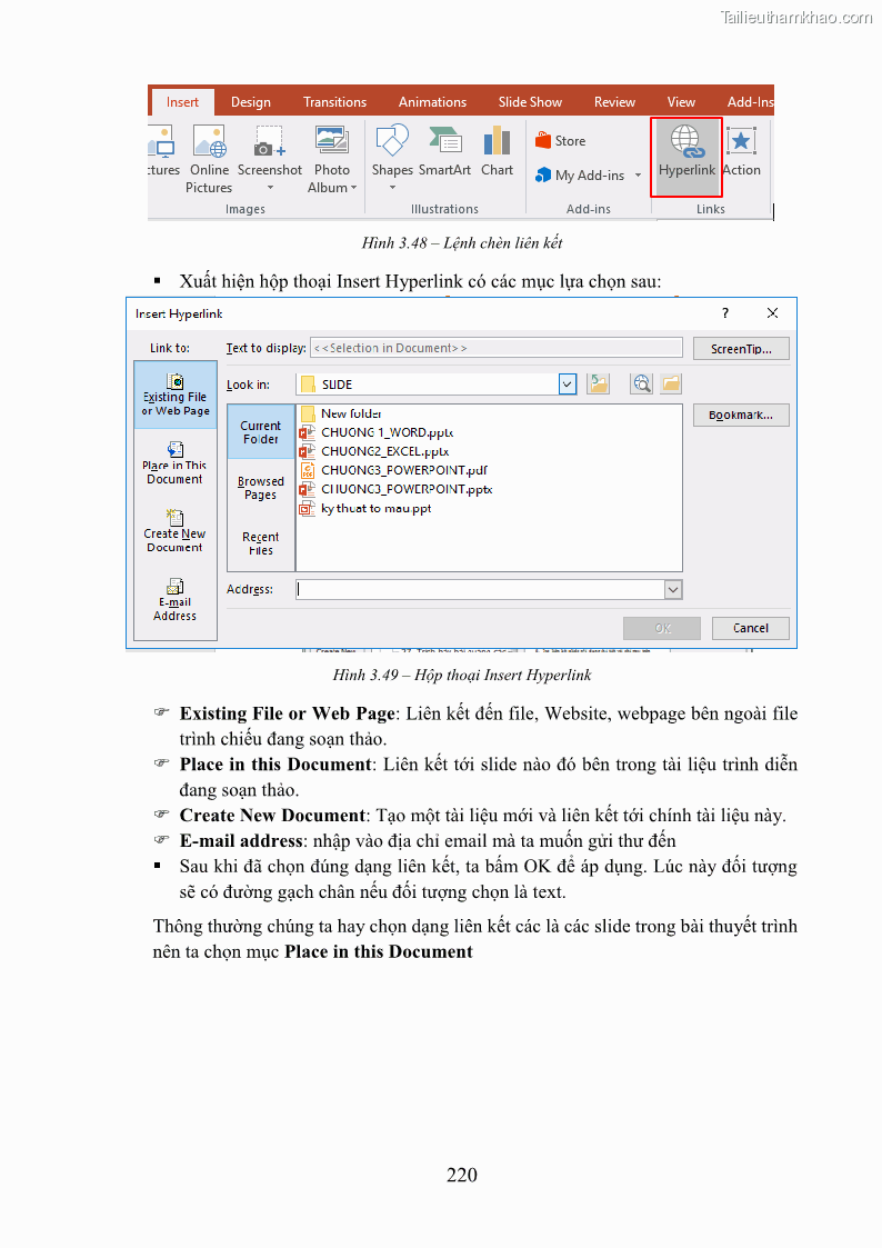 Giáo trình Tin học văn phòng Nghề Công nghệ thông tin - Cao đẳng - Trường Cao đẳng Cộng đồng Đồng Tháp - 19 Trang 227
