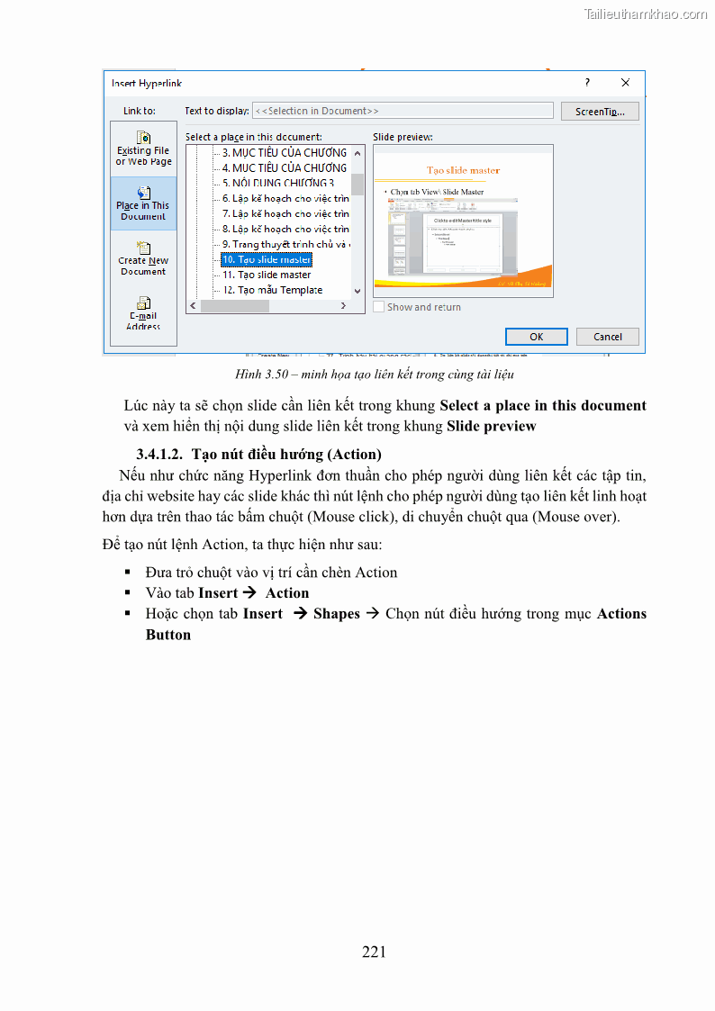 Giáo trình Tin học văn phòng Nghề Công nghệ thông tin - Cao đẳng - Trường Cao đẳng Cộng đồng Đồng Tháp - 19 Trang 228