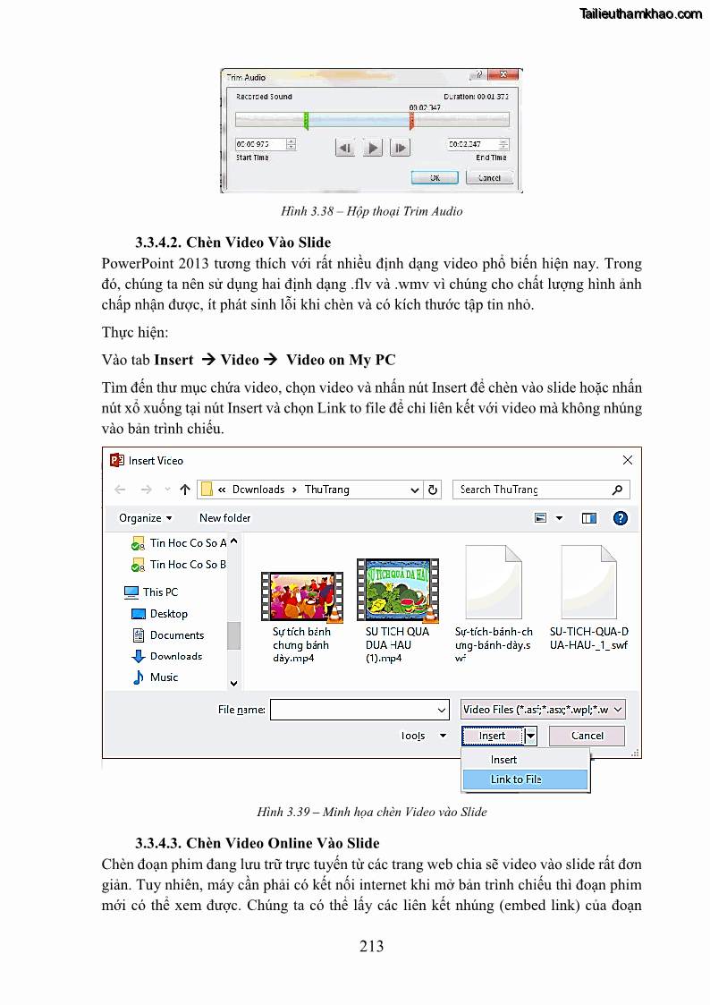 Giáo trình Tin học văn phòng Nghề Công nghệ thông tin - Cao đẳng - Trường Cao đẳng Cộng đồng Đồng Tháp - 19 Trang 220