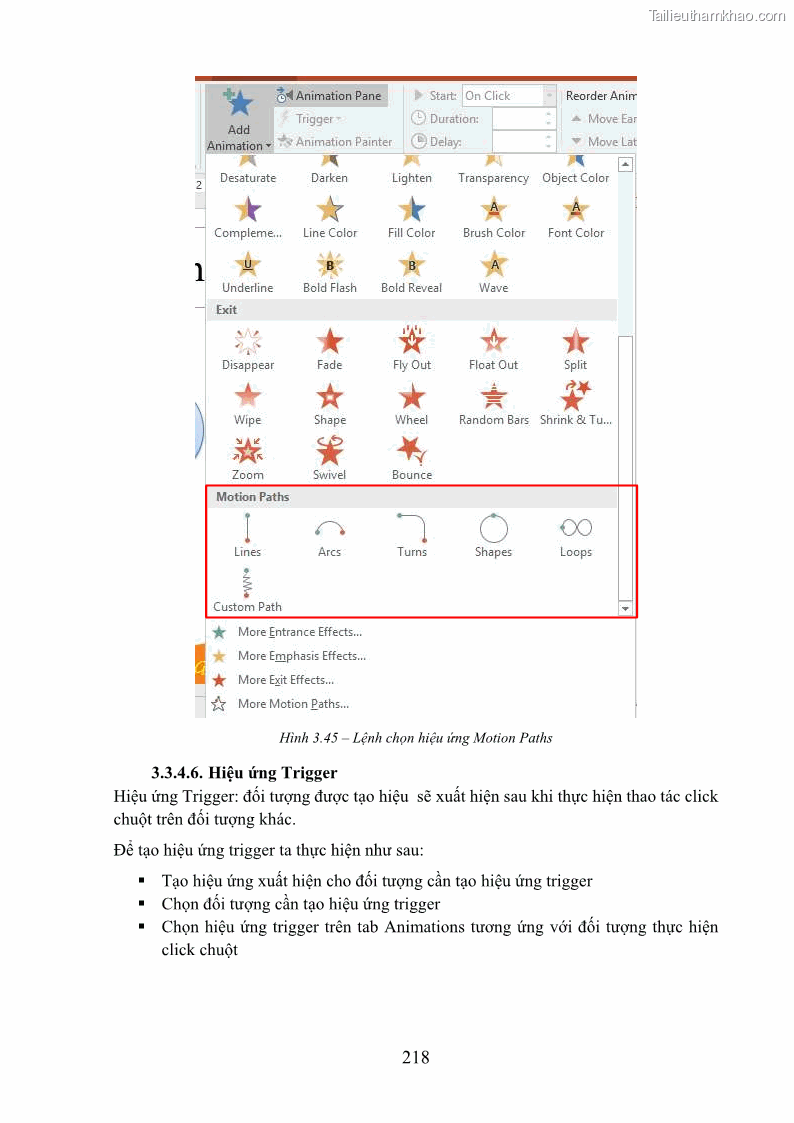 Giáo trình Tin học văn phòng Nghề Công nghệ thông tin - Cao đẳng - Trường Cao đẳng Cộng đồng Đồng Tháp - 19 Trang 225