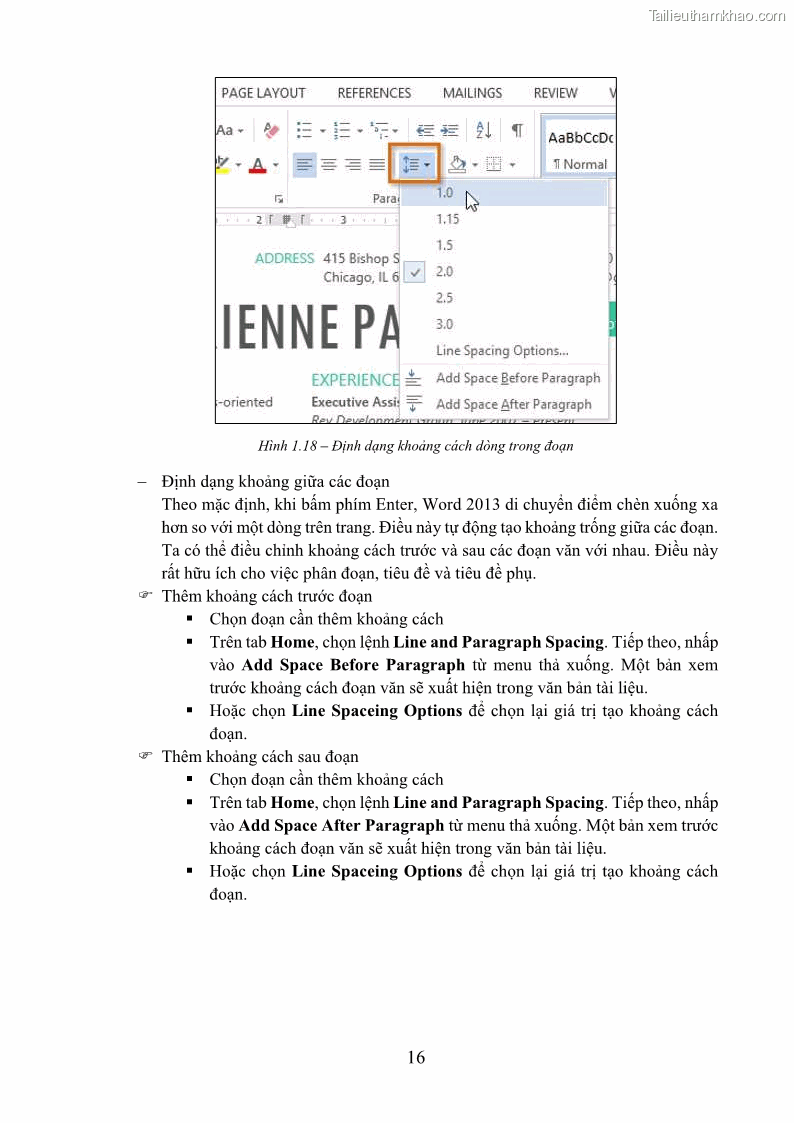 Giáo trình Tin học văn phòng Nghề Công nghệ thông tin - Cao đẳng - Trường Cao đẳng Cộng đồng Đồng Tháp - 2 Trang 23