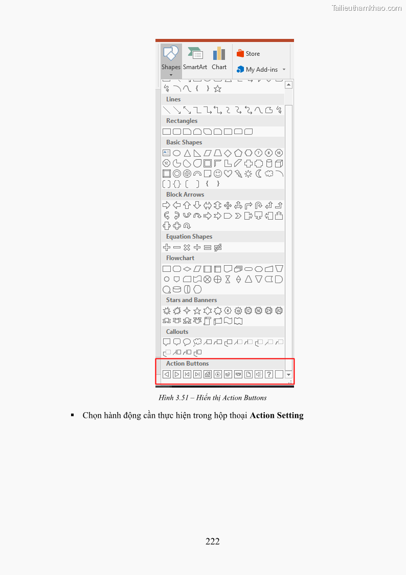Giáo trình Tin học văn phòng Nghề Công nghệ thông tin - Cao đẳng - Trường Cao đẳng Cộng đồng Đồng Tháp - 20 Trang 229