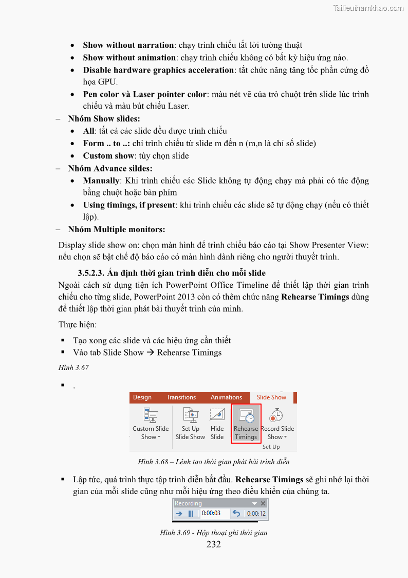 Giáo trình Tin học văn phòng Nghề Công nghệ thông tin - Cao đẳng - Trường Cao đẳng Cộng đồng Đồng Tháp - 20 Trang 239