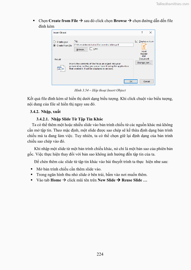 Giáo trình Tin học văn phòng Nghề Công nghệ thông tin - Cao đẳng - Trường Cao đẳng Cộng đồng Đồng Tháp - 20 Trang 231