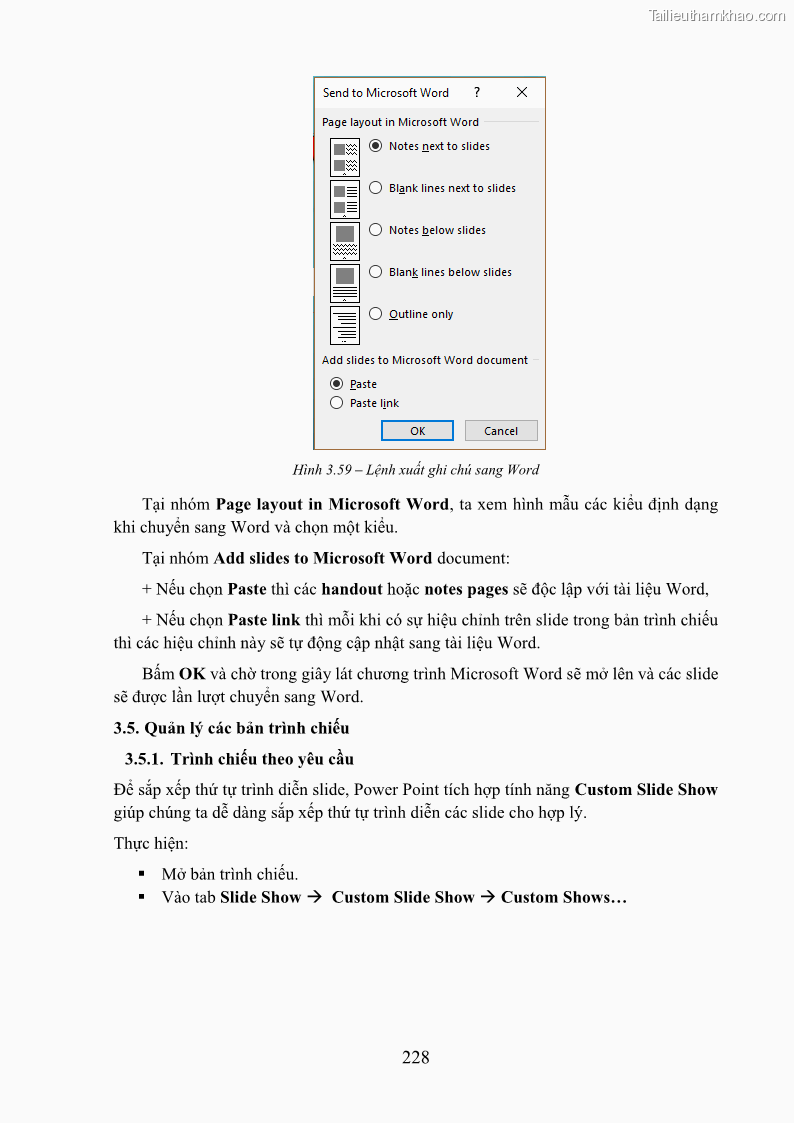 Giáo trình Tin học văn phòng Nghề Công nghệ thông tin - Cao đẳng - Trường Cao đẳng Cộng đồng Đồng Tháp - 20 Trang 235