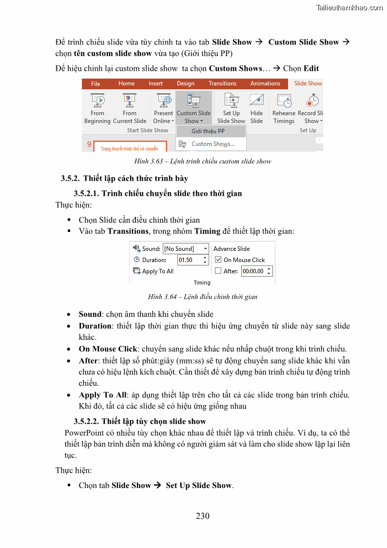 Giáo trình Tin học văn phòng Nghề Công nghệ thông tin - Cao đẳng - Trường Cao đẳng Cộng đồng Đồng Tháp - 20 Trang 237