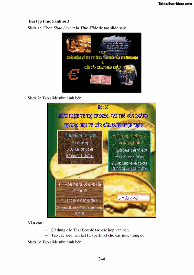 Giáo trình Tin học văn phòng Nghề Công nghệ thông tin - Cao đẳng - Trường Cao đẳng Cộng đồng Đồng Tháp - 21 Trang 251