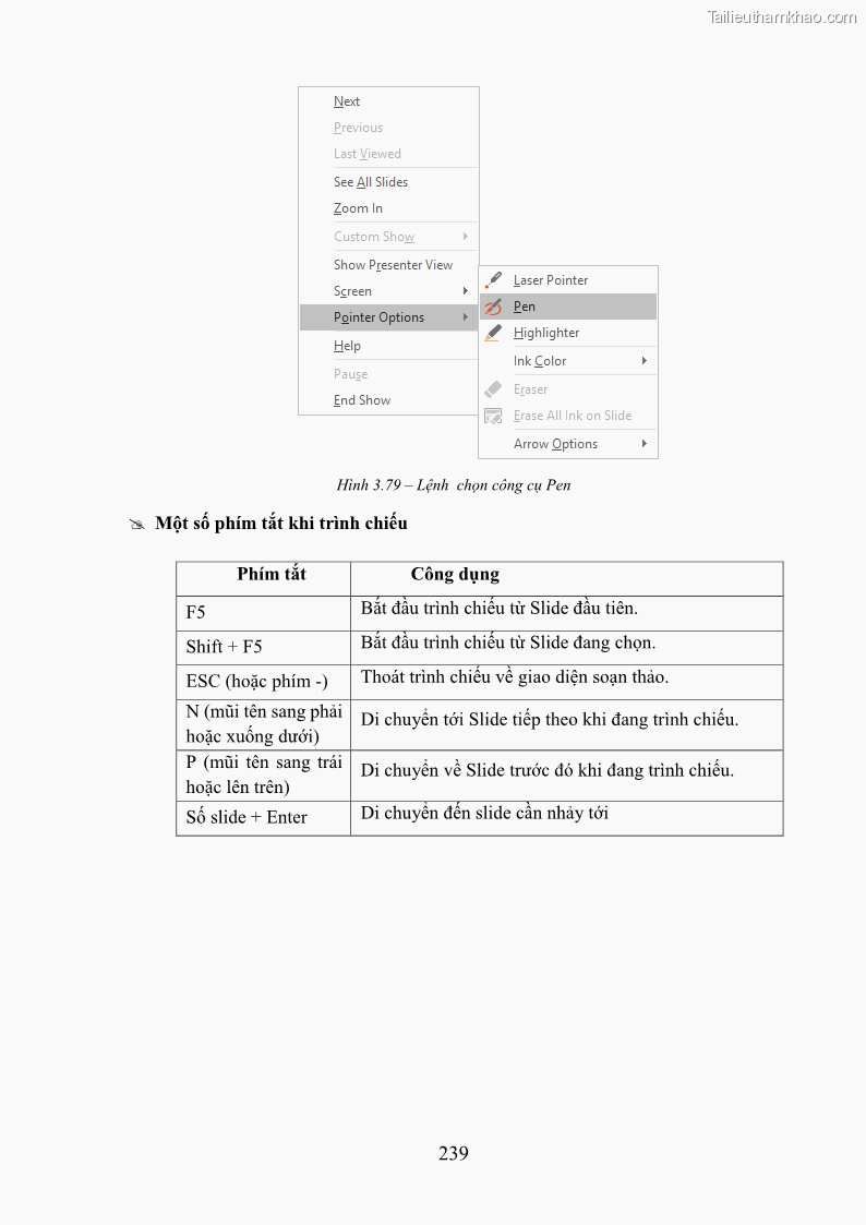Giáo trình Tin học văn phòng Nghề Công nghệ thông tin - Cao đẳng - Trường Cao đẳng Cộng đồng Đồng Tháp - 21 Trang 246