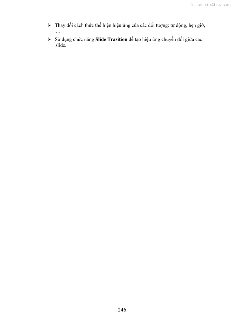 Giáo trình Tin học văn phòng Nghề Công nghệ thông tin - Cao đẳng - Trường Cao đẳng Cộng đồng Đồng Tháp - 22 Trang 253