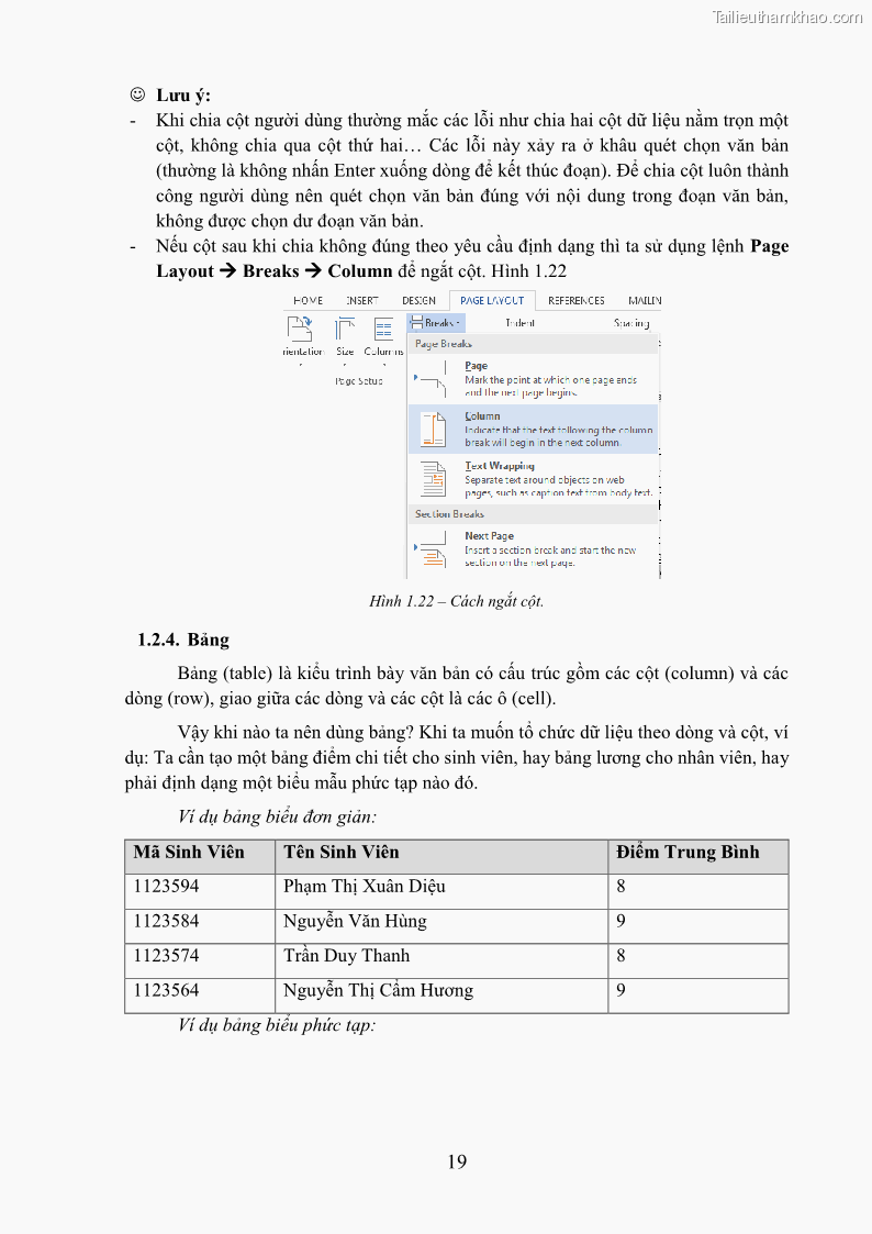 Giáo trình Tin học văn phòng Nghề Công nghệ thông tin - Cao đẳng - Trường Cao đẳng Cộng đồng Đồng Tháp - 3 Trang 26