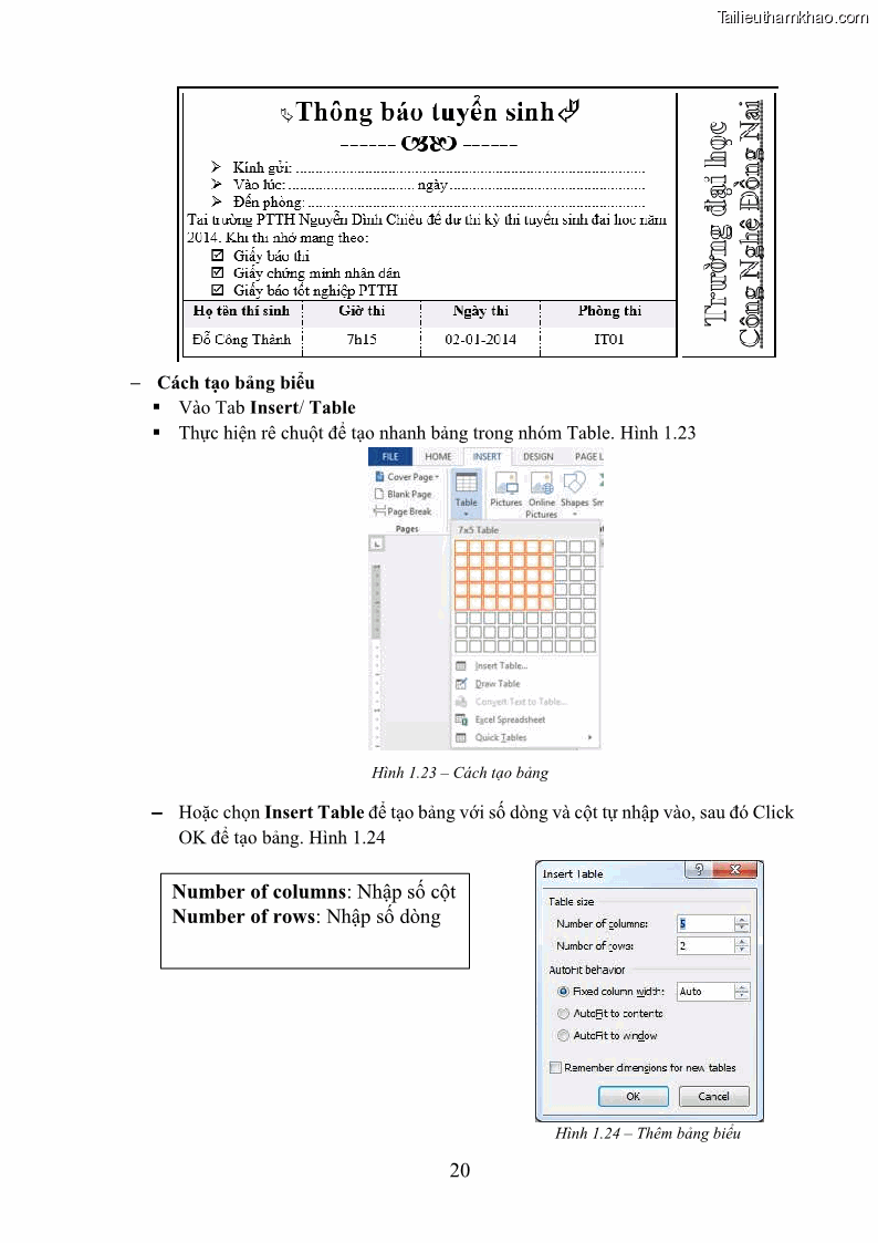 Giáo trình Tin học văn phòng Nghề Công nghệ thông tin - Cao đẳng - Trường Cao đẳng Cộng đồng Đồng Tháp - 3 Trang 27
