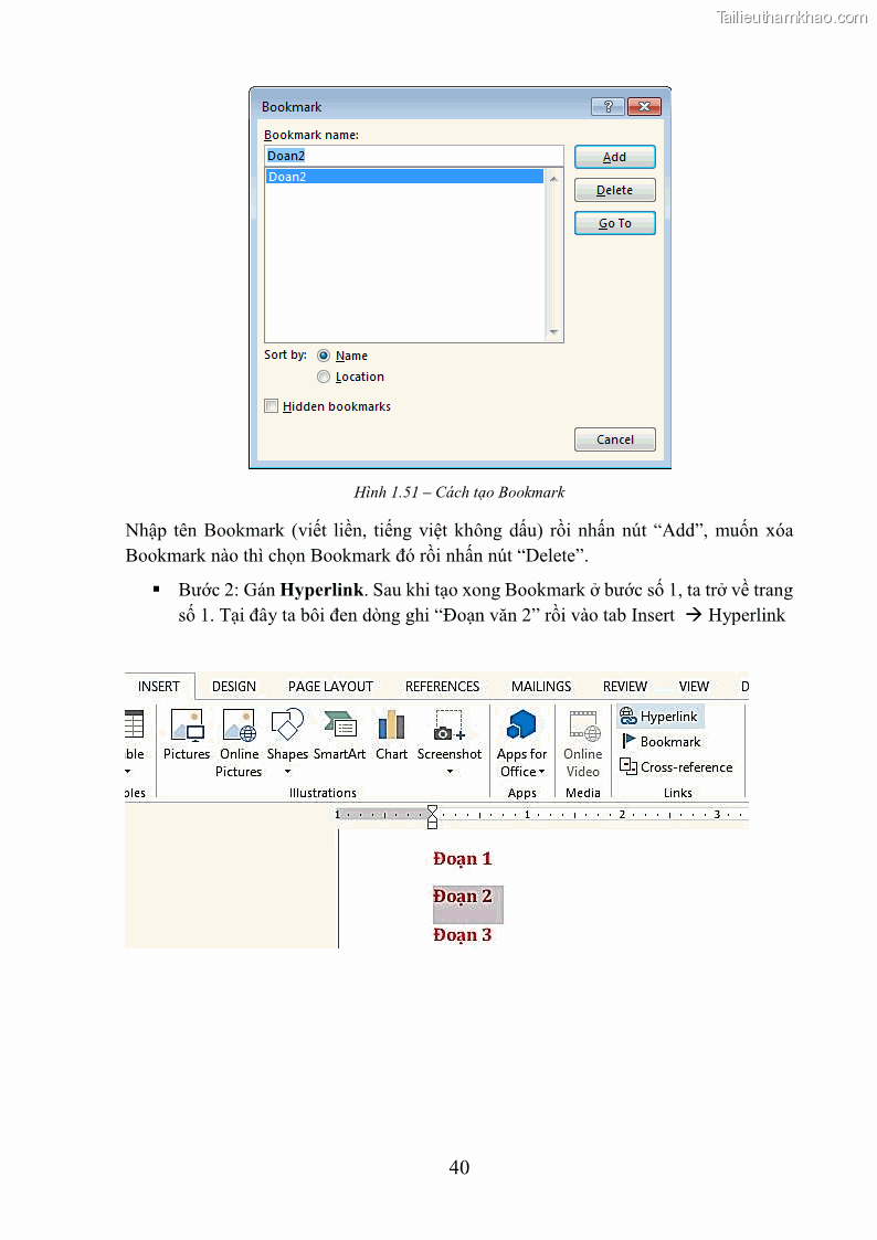Giáo trình Tin học văn phòng Nghề Công nghệ thông tin - Cao đẳng - Trường Cao đẳng Cộng đồng Đồng Tháp - 4 Trang 47