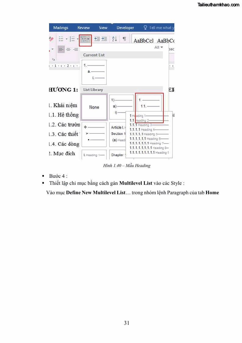 Giáo trình Tin học văn phòng Nghề Công nghệ thông tin - Cao đẳng - Trường Cao đẳng Cộng đồng Đồng Tháp - 4 Trang 38