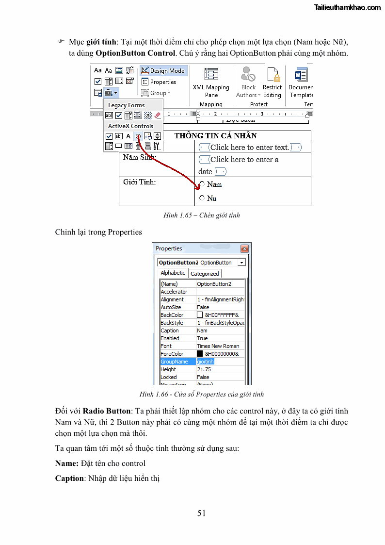 Giáo trình Tin học văn phòng Nghề Công nghệ thông tin - Cao đẳng - Trường Cao đẳng Cộng đồng Đồng Tháp - 5 Trang 58
