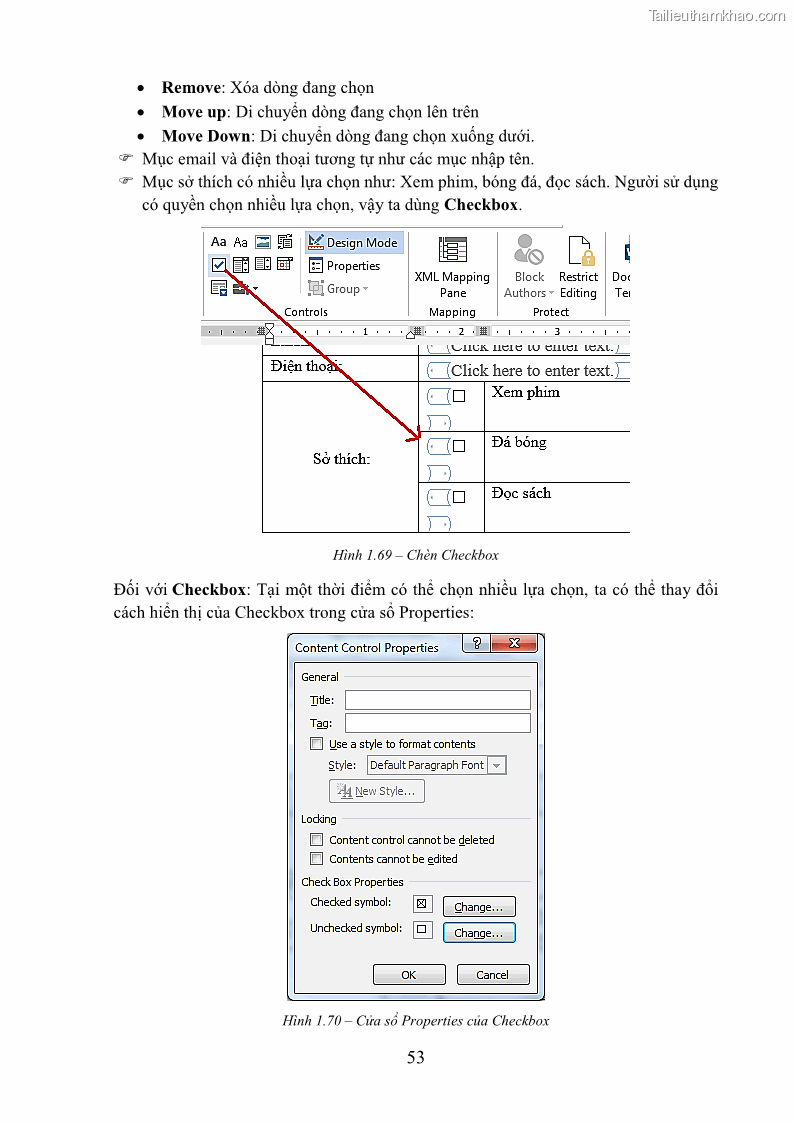 Giáo trình Tin học văn phòng Nghề Công nghệ thông tin - Cao đẳng - Trường Cao đẳng Cộng đồng Đồng Tháp - 5 Trang 60
