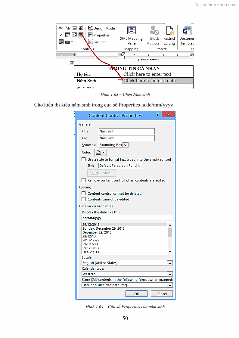 Giáo trình Tin học văn phòng Nghề Công nghệ thông tin - Cao đẳng - Trường Cao đẳng Cộng đồng Đồng Tháp - 5 Trang 57