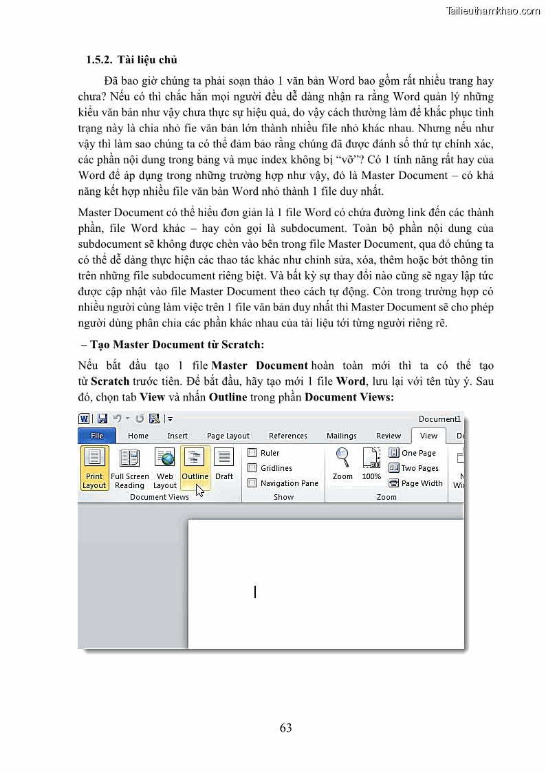 Giáo trình Tin học văn phòng Nghề Công nghệ thông tin - Cao đẳng - Trường Cao đẳng Cộng đồng Đồng Tháp - 6 Trang 70