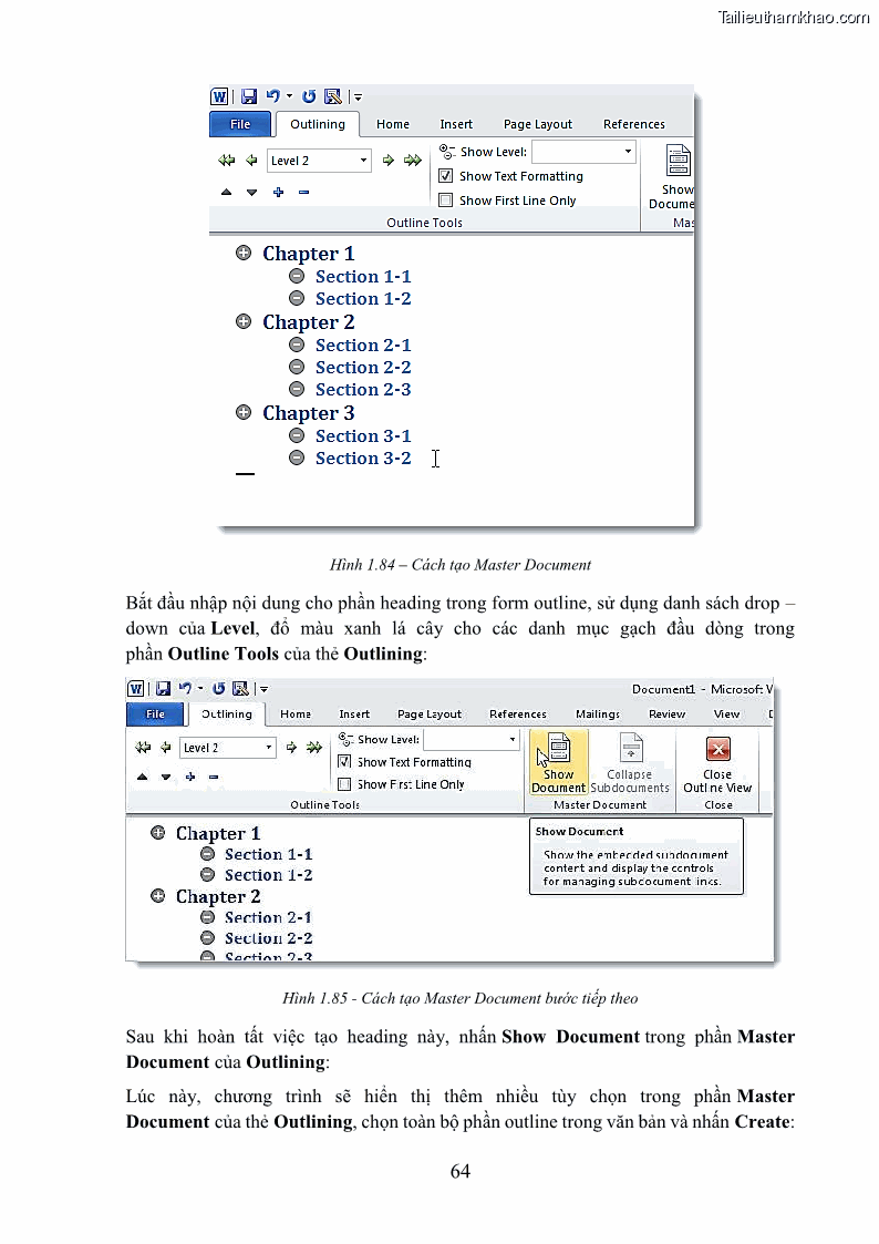 Giáo trình Tin học văn phòng Nghề Công nghệ thông tin - Cao đẳng - Trường Cao đẳng Cộng đồng Đồng Tháp - 6 Trang 71