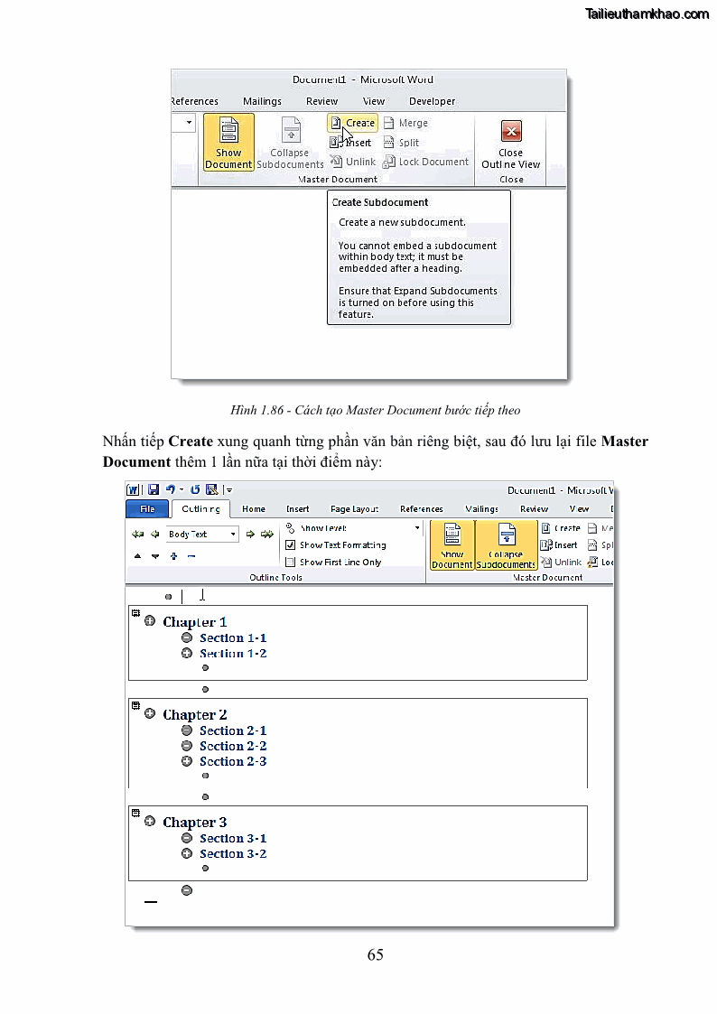 Giáo trình Tin học văn phòng Nghề Công nghệ thông tin - Cao đẳng - Trường Cao đẳng Cộng đồng Đồng Tháp - 6 Trang 72