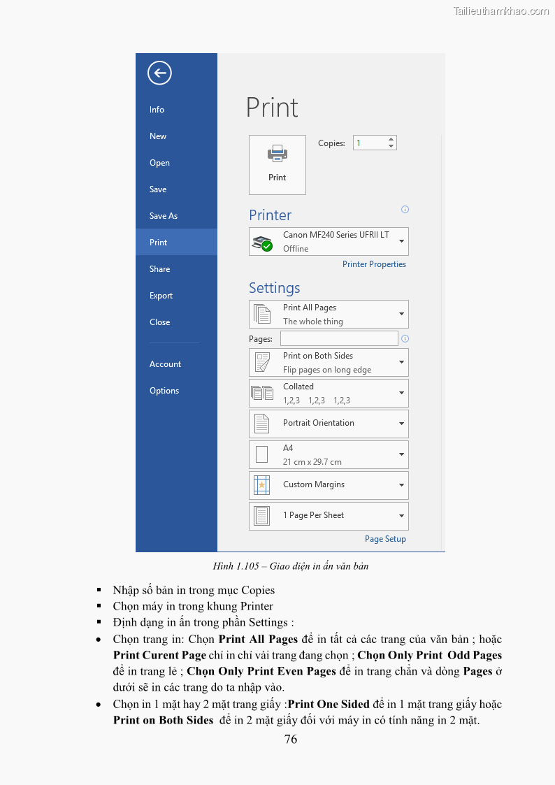 Giáo trình Tin học văn phòng Nghề Công nghệ thông tin - Cao đẳng - Trường Cao đẳng Cộng đồng Đồng Tháp - 7 Trang 83