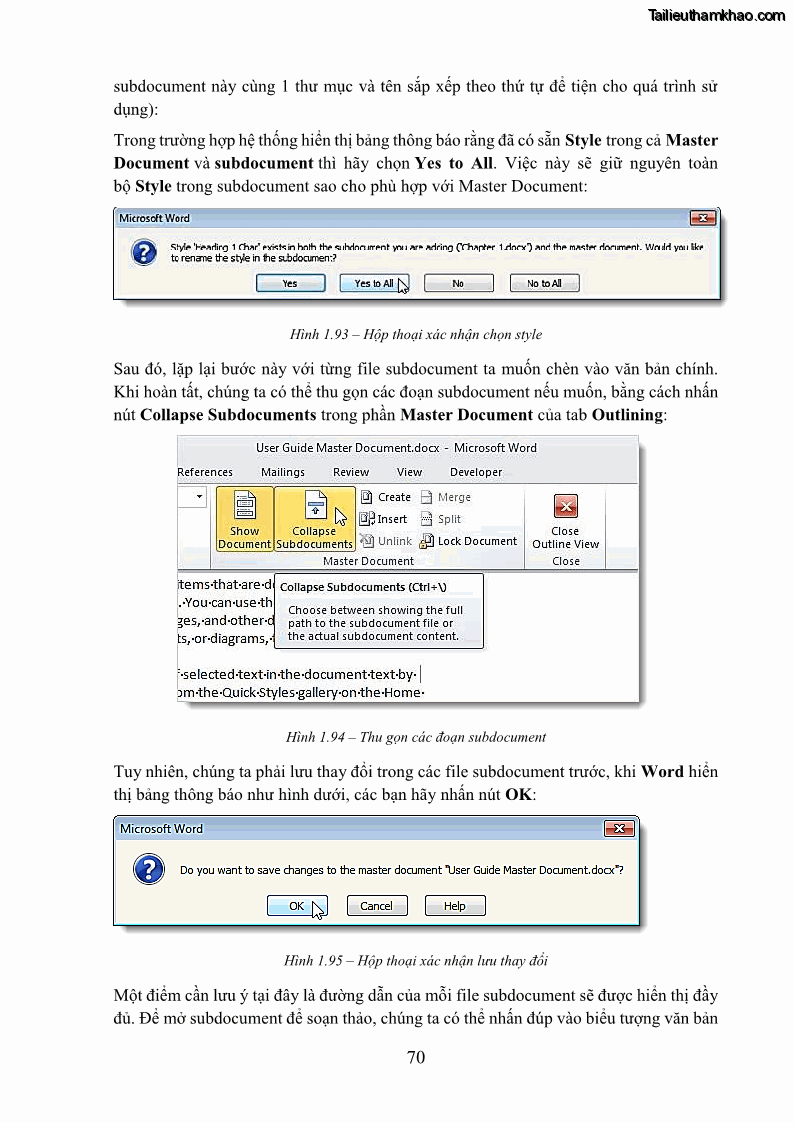 Giáo trình Tin học văn phòng Nghề Công nghệ thông tin - Cao đẳng - Trường Cao đẳng Cộng đồng Đồng Tháp - 7 Trang 77