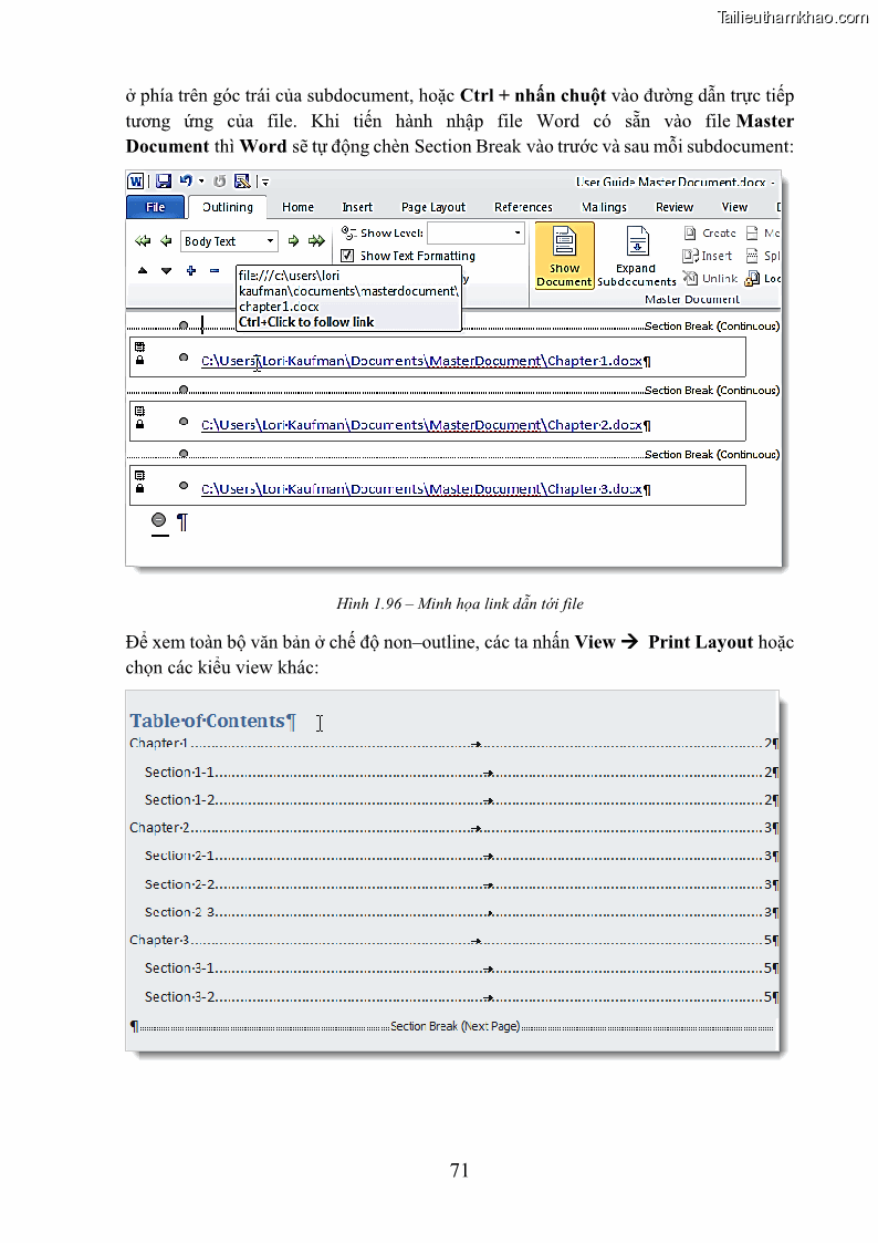 Giáo trình Tin học văn phòng Nghề Công nghệ thông tin - Cao đẳng - Trường Cao đẳng Cộng đồng Đồng Tháp - 7 Trang 78