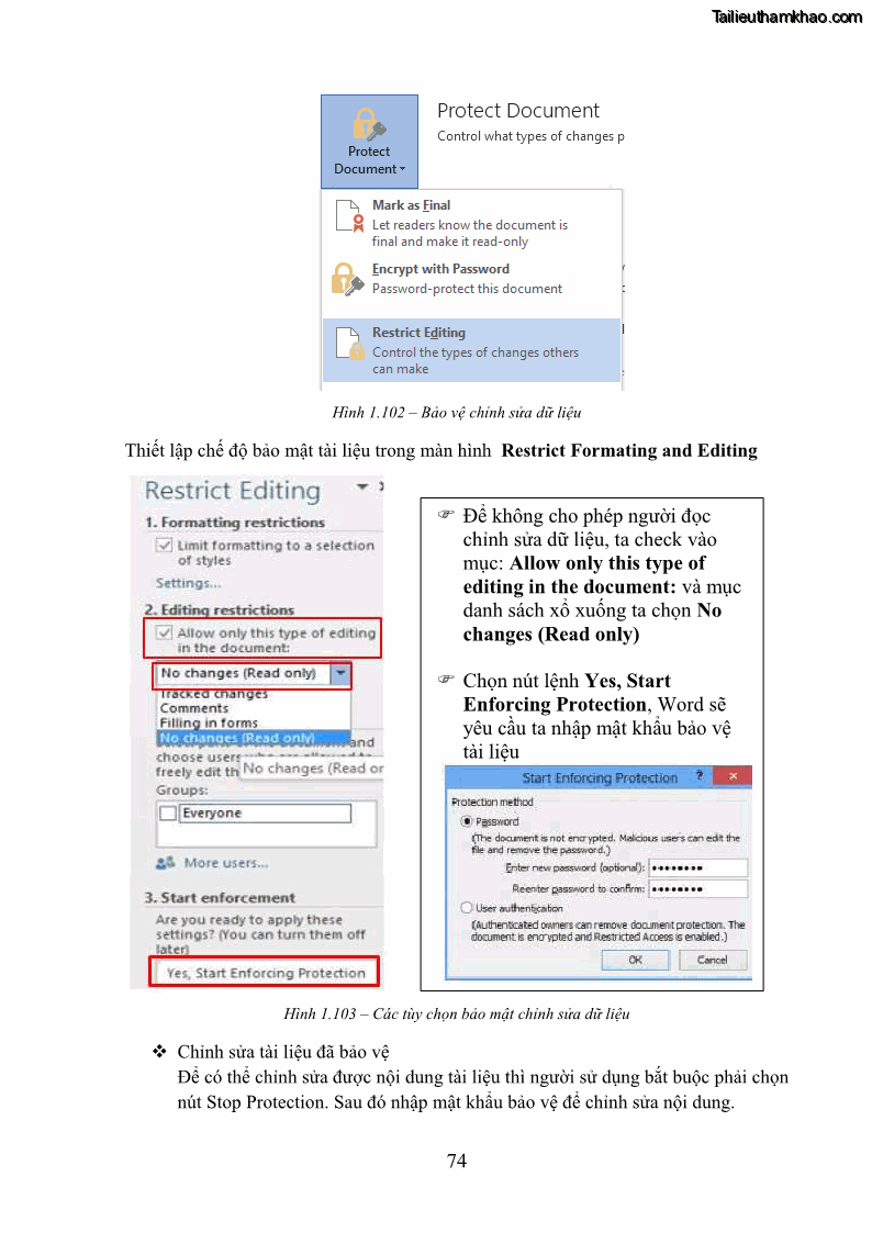 Giáo trình Tin học văn phòng Nghề Công nghệ thông tin - Cao đẳng - Trường Cao đẳng Cộng đồng Đồng Tháp - 7 Trang 81