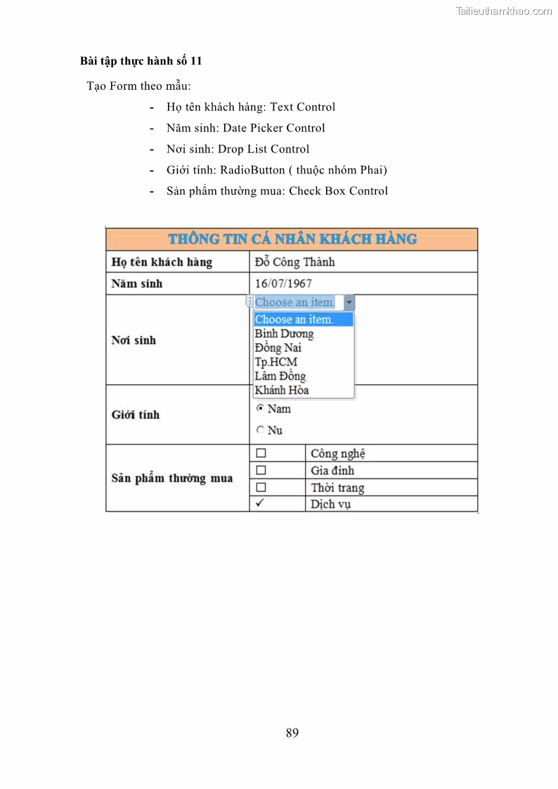 Giáo trình Tin học văn phòng Nghề Công nghệ thông tin - Cao đẳng - Trường Cao đẳng Cộng đồng Đồng Tháp - 8 Trang 96