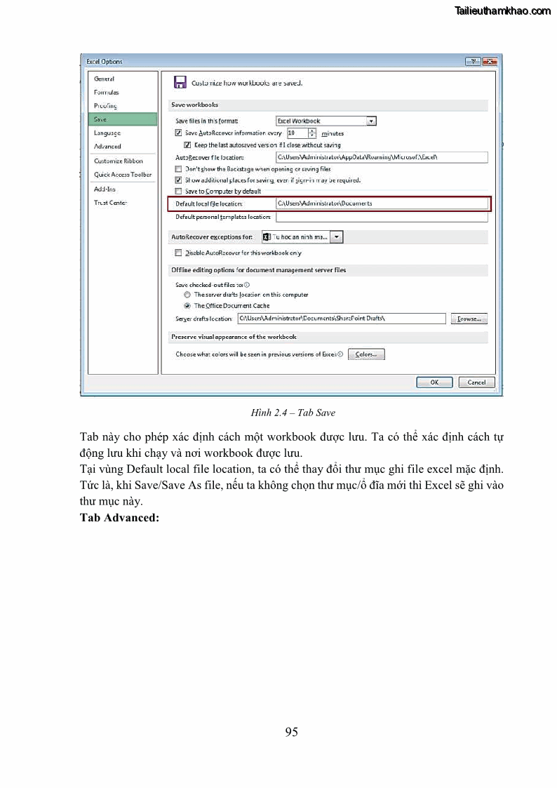 Giáo trình Tin học văn phòng Nghề Công nghệ thông tin - Cao đẳng - Trường Cao đẳng Cộng đồng Đồng Tháp - 9 Trang 102