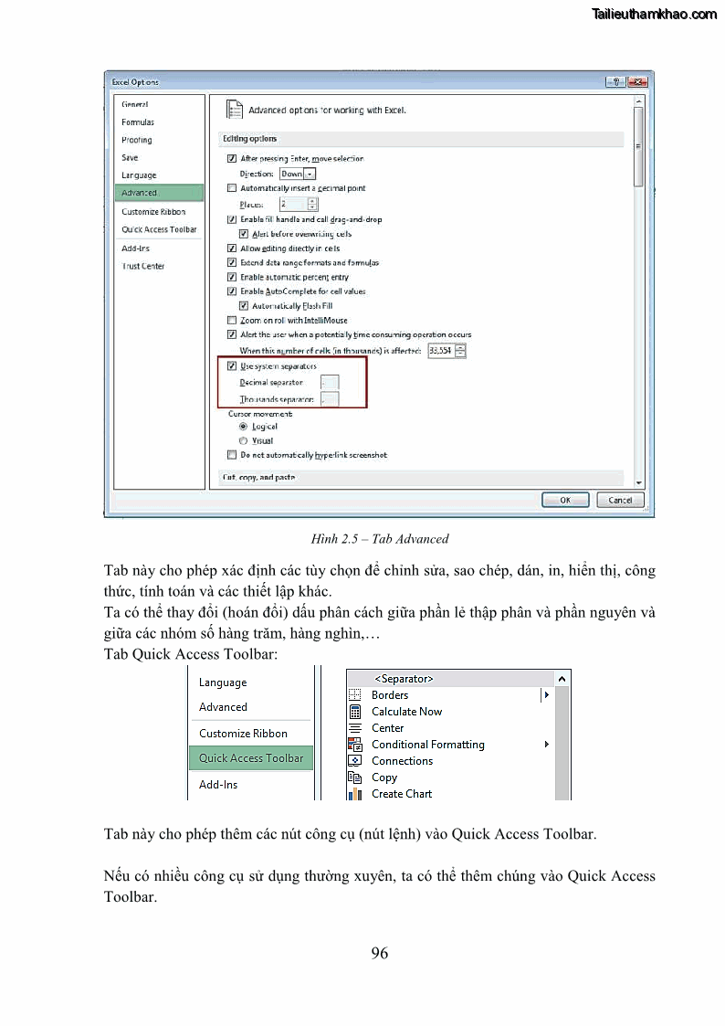 Giáo trình Tin học văn phòng Nghề Công nghệ thông tin - Cao đẳng - Trường Cao đẳng Cộng đồng Đồng Tháp - 9 Trang 103