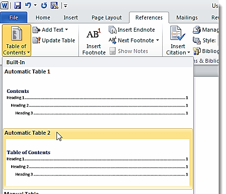 Hình 1 89 – Chèn bảng nội dung Để xem phần Section Break đã được chèn bởi 3