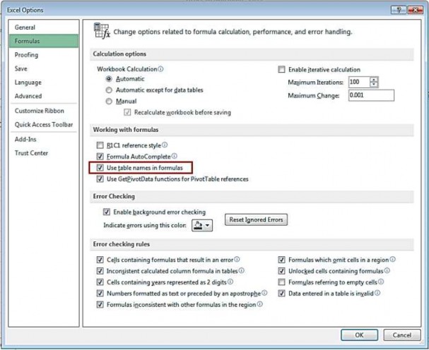 Hình 2 2 – Tab Formulas Tab này cho phép xác định các tùy chọn tính toán làm việc 2