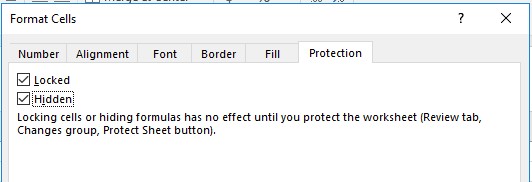 Hình 2 16 – Hộp thoại Format Cell khóa dữ liệu bảng tính Bảo vệ trang tính 13