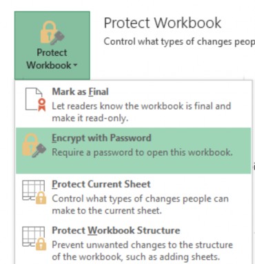 Hình 2 9 – Bảo vệ mở file bảng tính Bảo vệ chỉnh sửa trang tính sheet 5