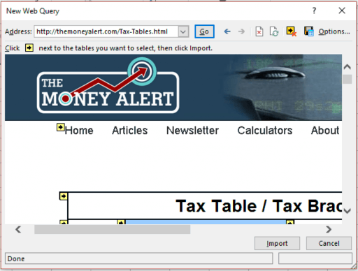 Hình 2 49 Liên Kết Từ Web Hiển thị mũi tên như này có nghĩa là có dữ liệu 11