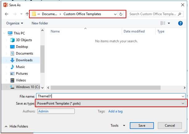 Hình 3 10 – lưu mẫu Template Sử Dụng Mẫu Template đã lưu Để sử dụng mẫu 2