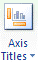 Axis Titles Ẩn hoặc hiện chú thích cho các trục trên đồ thị và có thể chọn 12