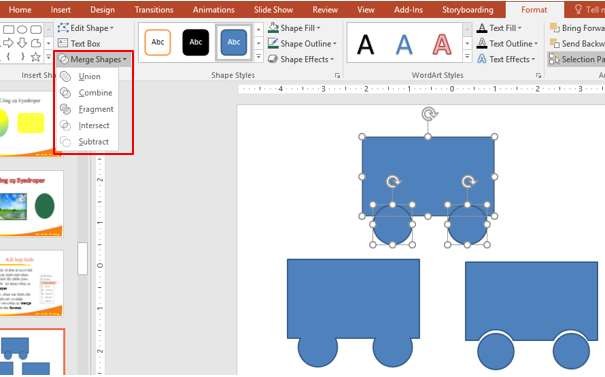 Hình 3 26 – Minh họa kết hợp nhiều đối tượng Shape 3 3 2 7 Chuyển Đổi Định 5