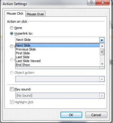 Hình 3 52 – Hộp thoại Action Setting Hyperlink to tạo liên kết đến slide nào 6