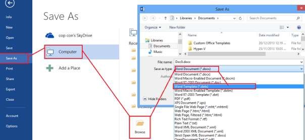 Hình 1 11 Tạo Template mới Tìm và áp dụng mẫu có sẵn Vào Tab File New chọn 2