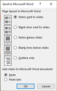 Hình 3 59 – Lệnh xuất ghi chú sang Word Tại nhóm Page layout in Microsoft Word ta xem 4