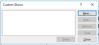 Hình 3 61 – Hộp thoại Custom Shows Bấm New… để tạo Custom Show mới hộp thoại 6