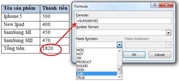 Hình 1 27 – công thức tính tổng Tab Design Group Table Styles Hình 1 28 – Tab 12