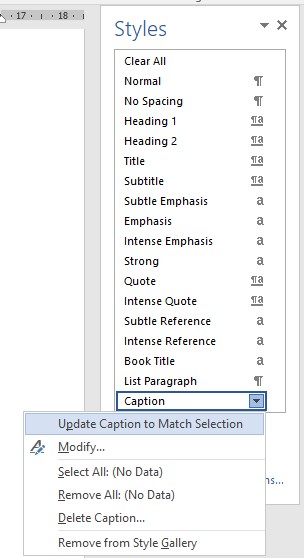 Hình 1 34 – Định dạng Caption Bây giờ tất cả chú thích thêm vào các hình 3