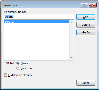 Hình 1 51 – Cách tạo Bookmark Nhập tên Bookmark viết liền tiếng việt không dấu 11