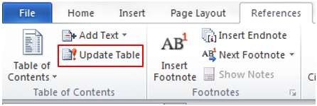 Hình 1 47 – Cách cập nhập mục lục Hình 1 48 – Hộp thoại Update Table of Contents 6
