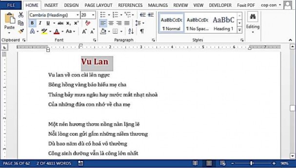 Hình 1 50 – tạo Bookmark Mục tiêu chúng ta cần làm là khi bấm chuột vào Đoạn 9