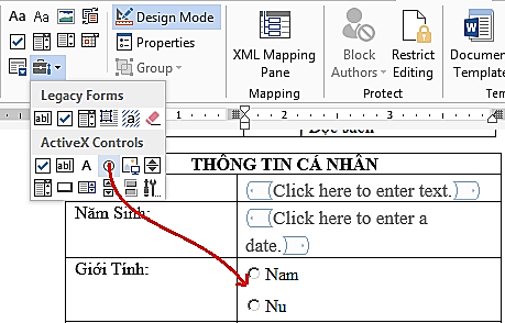 Chỉnh lại trong Properties Hình 1 65 – Chèn giới tính Hình 1 66 Cửa sổ Properties 3