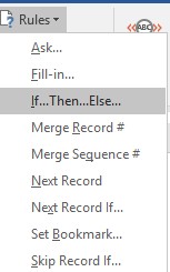 Ví dụ Hình 1 76 – cách tạo điều kiện trong trộn thư Nếu trong thư có yêu 1