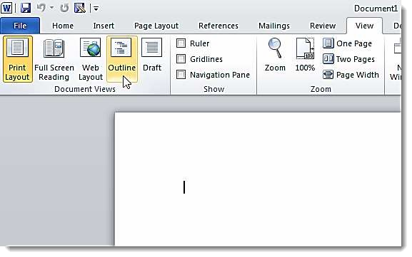 Hình 1 84 – Cách tạo Master Document Bắt đầu nhập nội dung cho phần heading trong 10